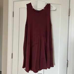Brandy Melville maroon cotton dress